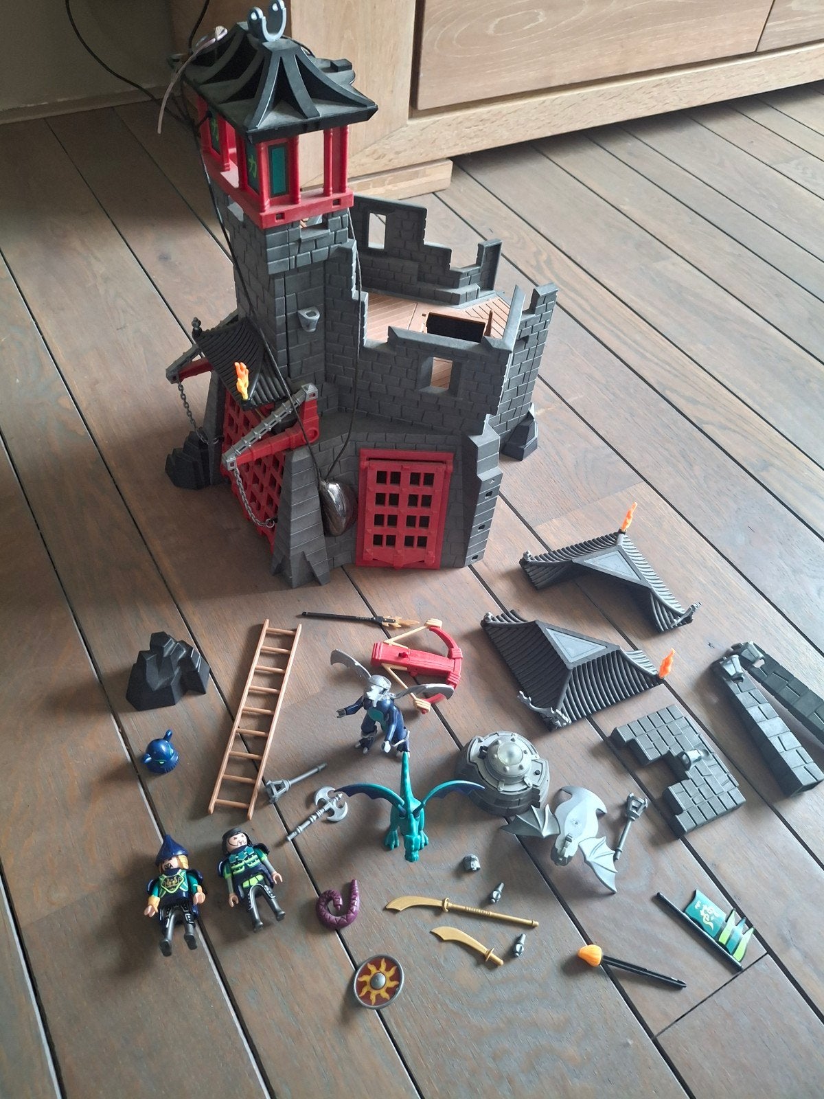 Playmobil ridderkasteel met draken , zoldervondst, Ophalen of Verzenden, Gebruikt, Los playmobil