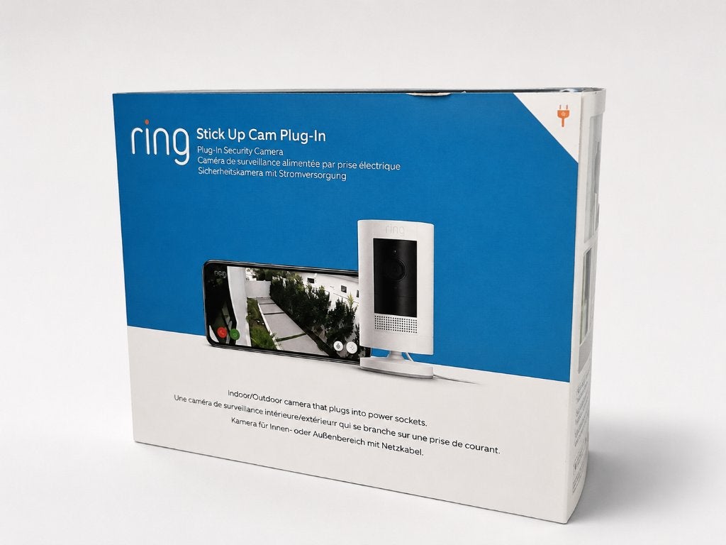 Ring Stick Up Cam Plug-In – Nieuw en ongebruikt in doos, Ophalen of Verzenden, Nieuw, Buitencamera