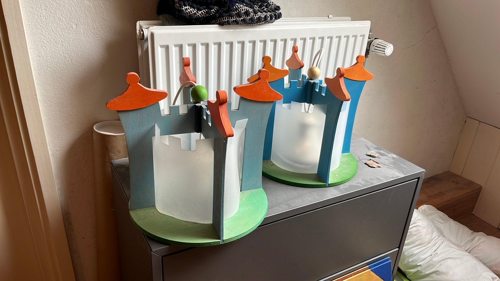 Kateel lamp van de noest, Ophalen of Verzenden, Gebruikt, Lamp