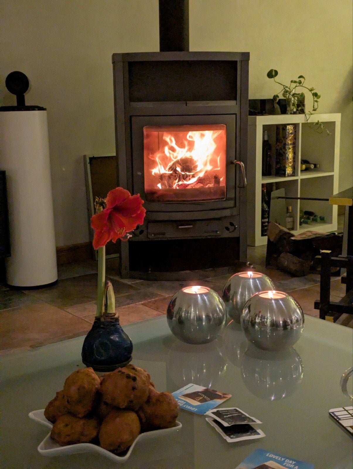 'Eurotherm Almaro' houtkachel met speksteen, vrijstaand 9kW, Ophalen, Gebruikt, Houtkachel, Vrijstaand