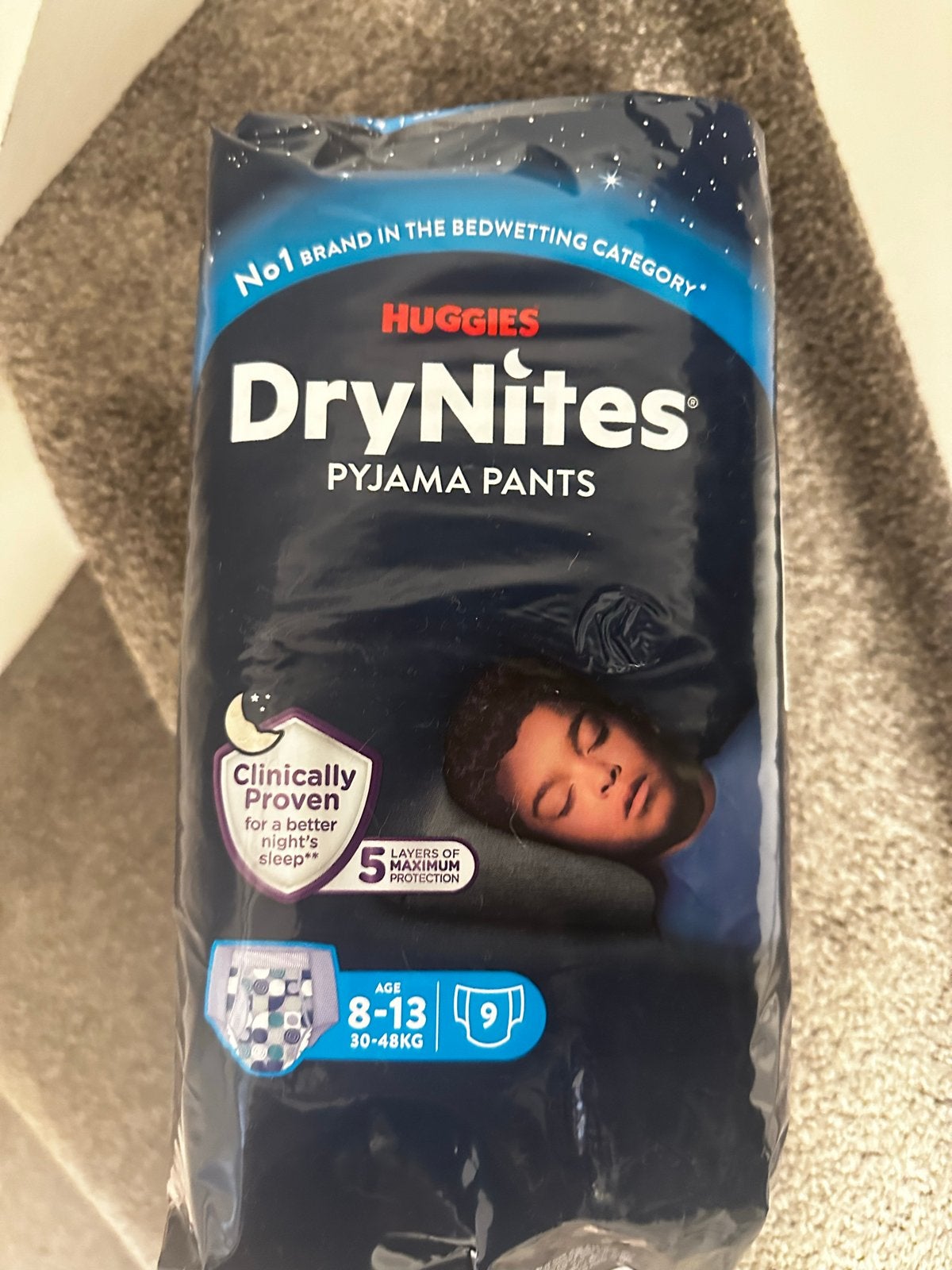 6 pakken nieuwe Huggies DryNites Pyjama Pants 8-13 jaar, Ophalen of Verzenden, Nieuw, Jongetje of Meisje