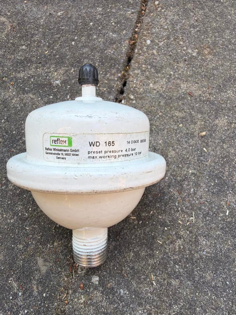 Reflex waterslagdemper WD 165 - 4.0 bar, Doe-het-zelf en Verbouw, Sanitair, Gebruikt, Overige typen, Ophalen of Verzenden