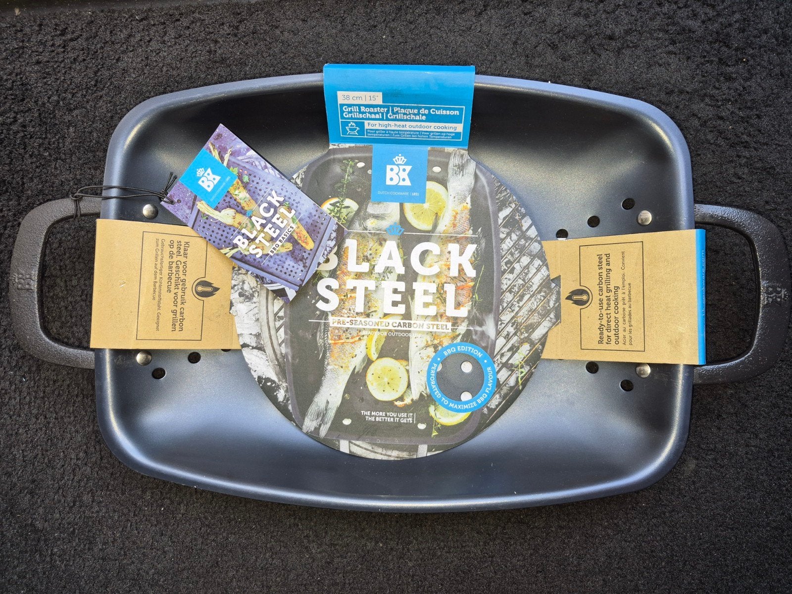 Nieuwe BK Black Steel BBQ  pan, Tuin en Terras, Ophalen, Nieuw