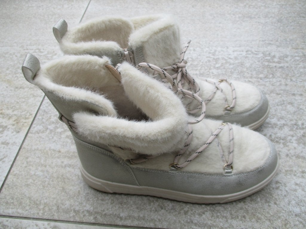 Gevoerde hoge schoenen zilver grijs maat 36 BlueBox, Bluebox, Meisje, Schoenen, Nieuw
