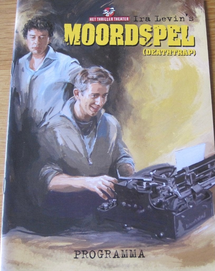Programmaboekje van de toneelvoorstelling Moordspel, Ophalen of Verzenden, Zo goed als nieuw, Toneel