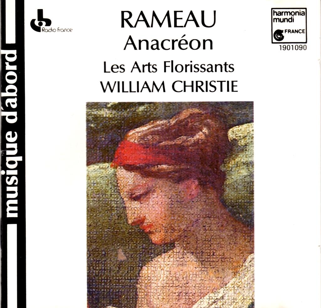 Rameau - Anacréon / Les Arts Florissants / Christie, Verzenden, Classicisme, Gebruikt, Vocaal