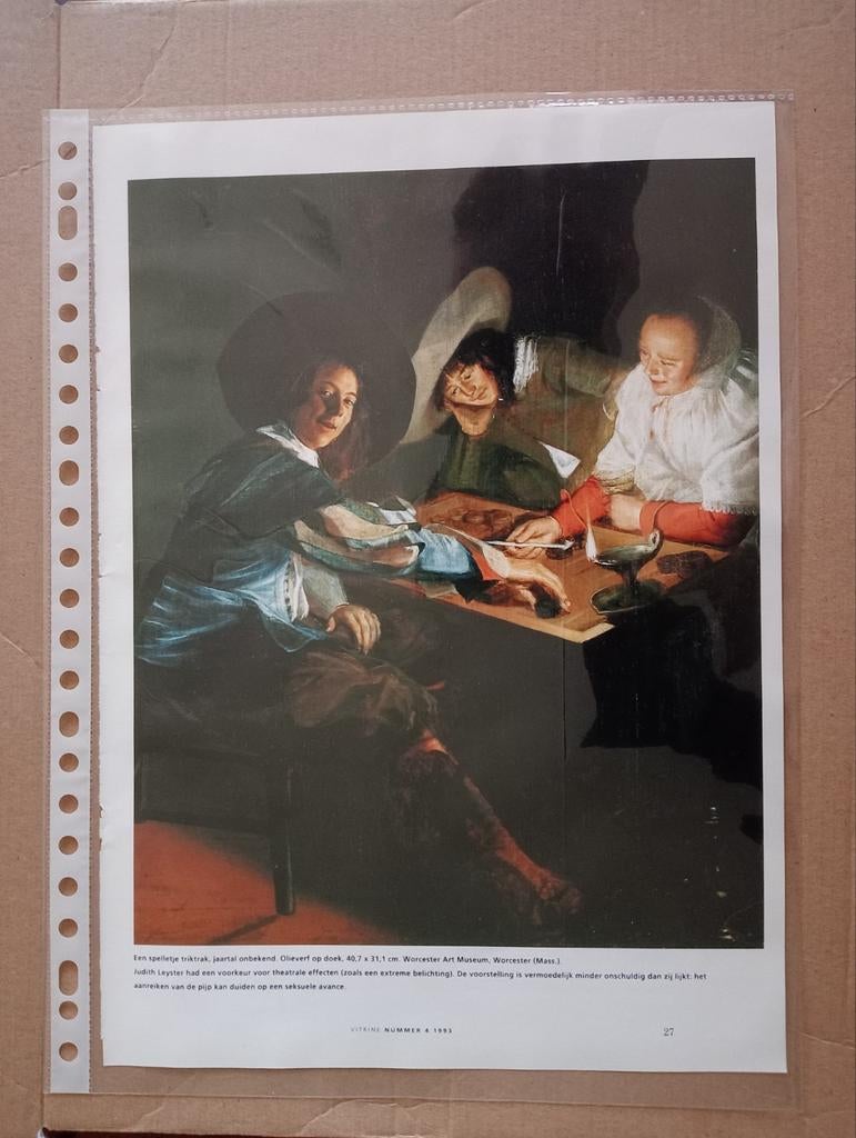 Judith Leyster artikel, Verzamelen, Tijdschriften, Kranten en Knipsels, Ophalen of Verzenden, 1980 tot heden, Knipsel(s)