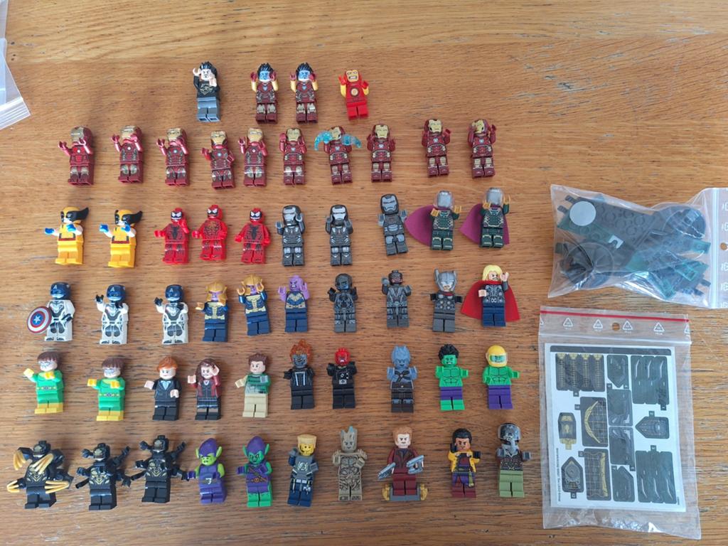 Lego figuren Superhelden MARVEL enz (54stuks), Marvel, Lego, Compleet, Ophalen of Verzenden