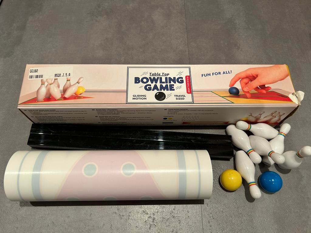Table Top Bowling Game Kikkerland, Ophalen of Verzenden, Gebruikt