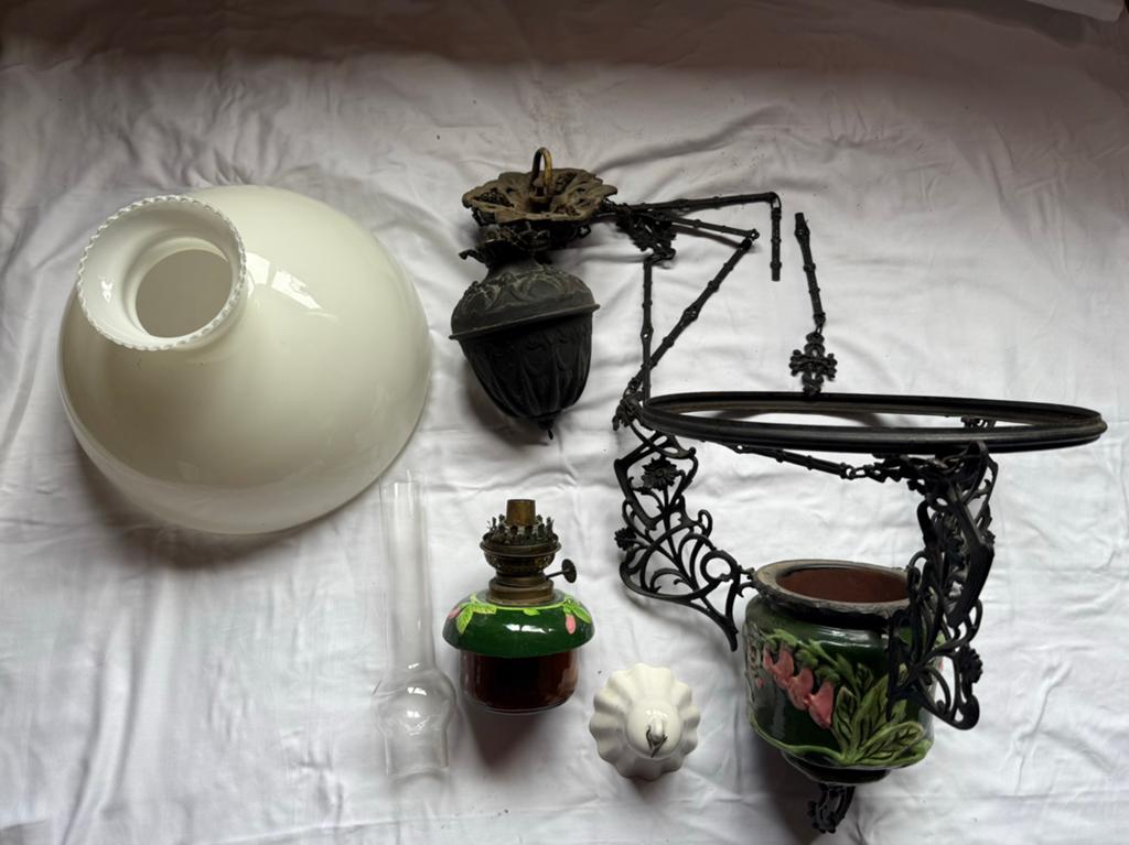 Antieke olielamp, Ophalen
