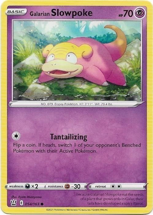 Battle Styles,  Galarian Slowpoke [common] 54/163, Verzenden, Nieuw, Losse kaart