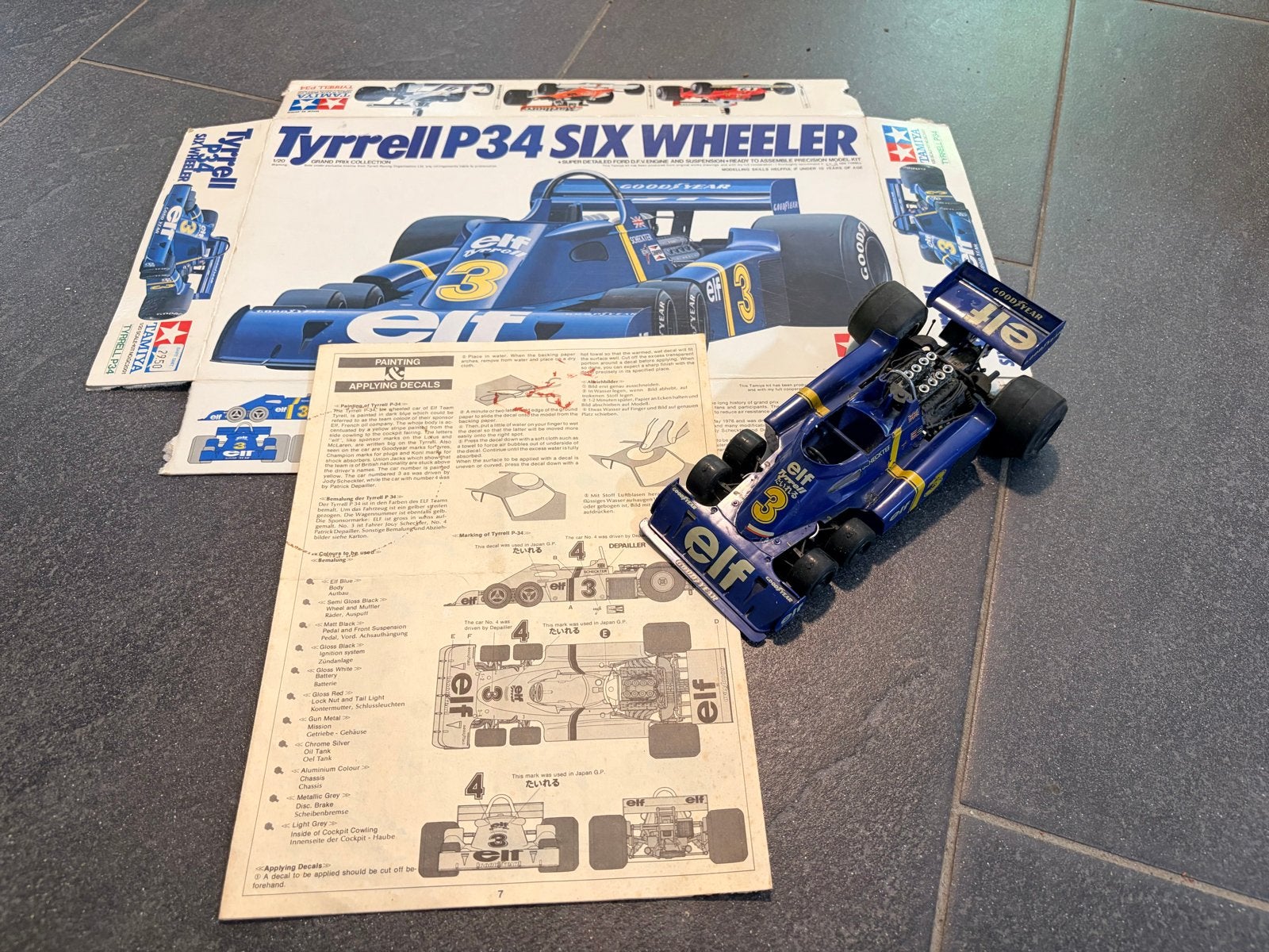 Tamiya Tyrrell P34 Six Wheeler Formule 1 Model, Gebruikt, Auto, 1:32 tot 1:50, Ophalen of Verzenden