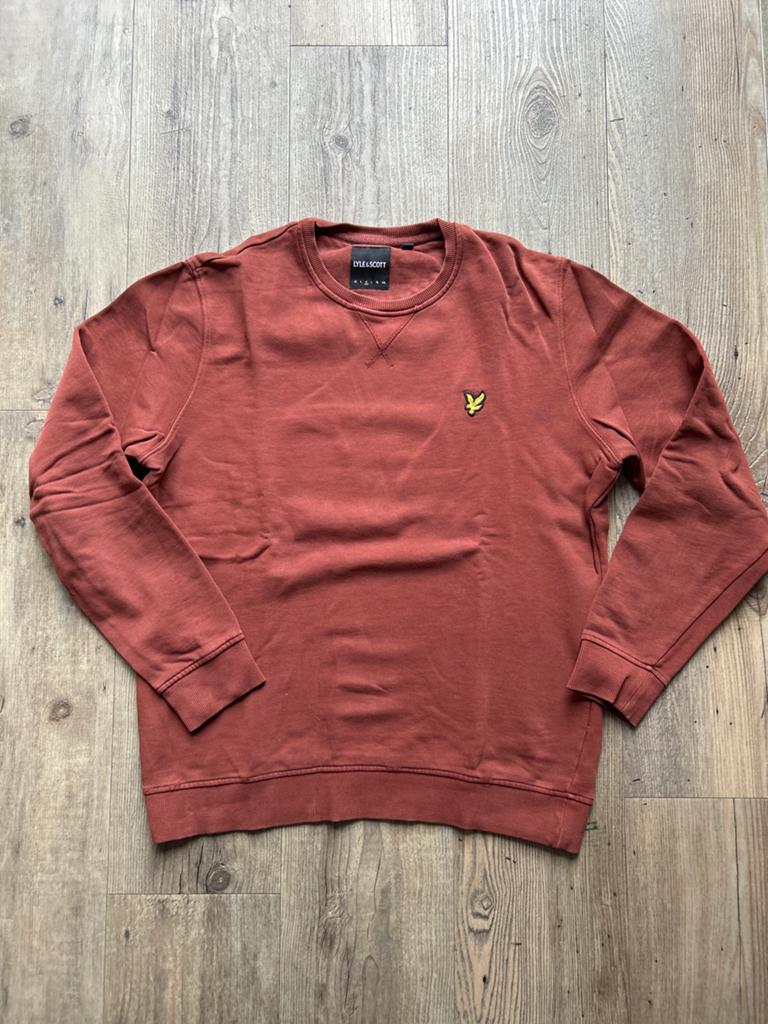 Lyle & Scott Sweatshirt - Maat M, Kleding | Heren, Truien en Vesten, Ophalen of Verzenden, Gedragen, Maat 48/50 (M), Bruin