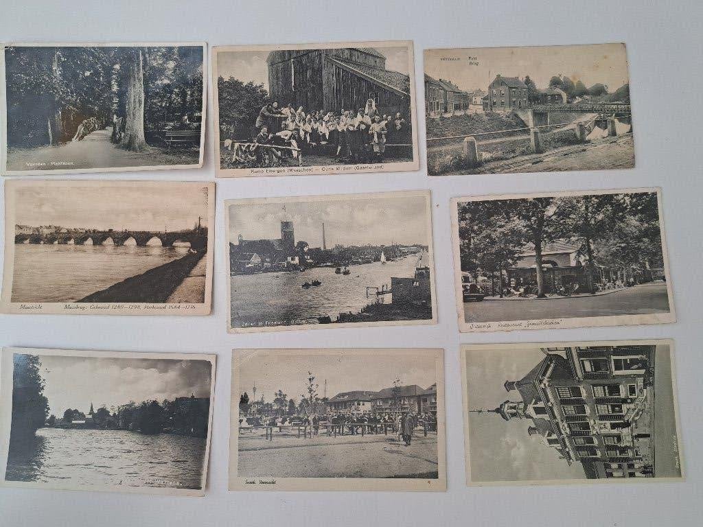 Historische ansichtkaarten met postzegels 1,5 cent, Ophalen of Verzenden, 1920 tot 1940, Gelopen, Stad of Dorp