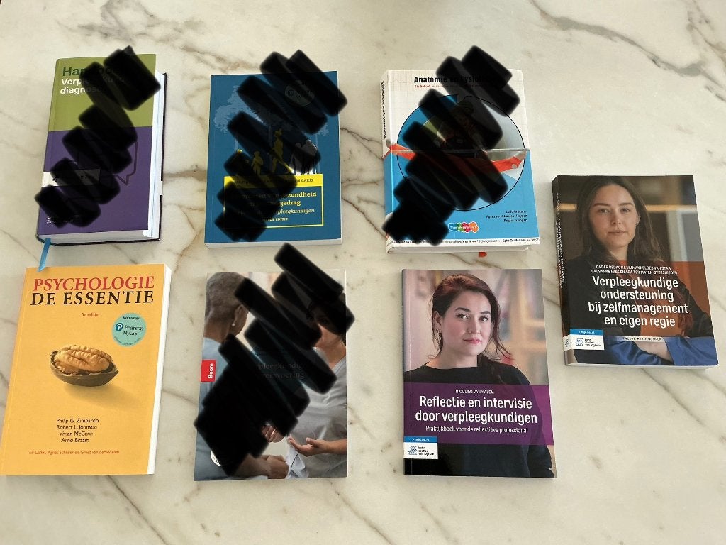 HBO verpleegkunde boekenpakket Hoge School Rotterdam, Boeken, Studieboeken en Cursussen, Ophalen, Beta, Zo goed als nieuw, HBO