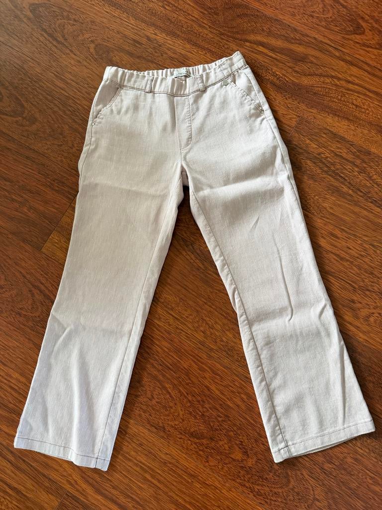 ParaMi lichtroze linnen pantalon maat S, Ophalen of Verzenden, Zo goed als nieuw, Driekwart, Roze