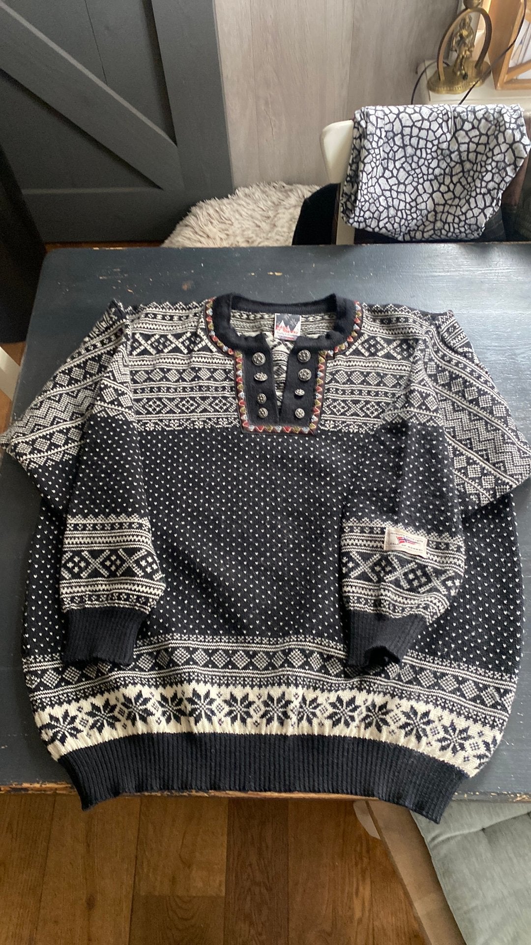 Prachtige Dale of Norway trui maat xl zwarte hoofdkleur, Kleding | Heren, Ophalen of Verzenden, Zo goed als nieuw, Maat 56/58 (XL)