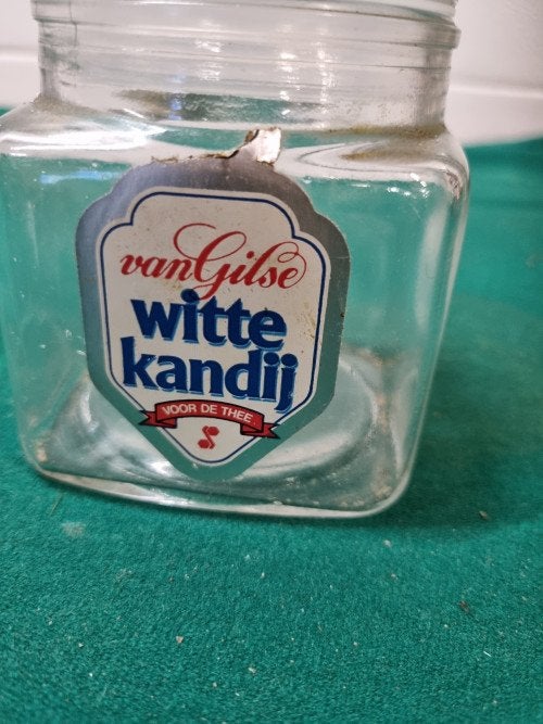 potje van glas van gilse witte kandij vintage, Ophalen of Verzenden, 'T Olde Gre-j, Info@toldegrej.nl, Endepoelstraat 20f Didam