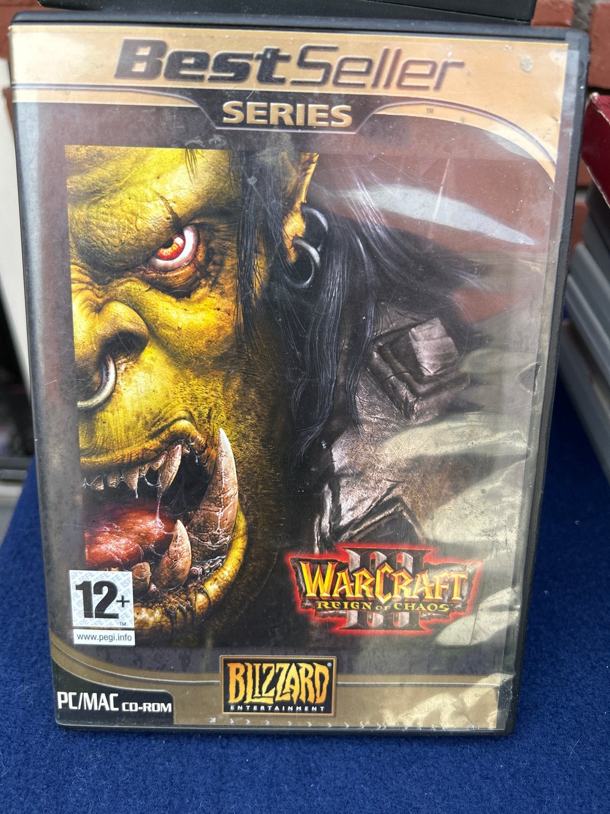Warcraft III: Reign of Chaos PC/MAC CD-ROM BestSeller, Ophalen, Online, Gebruikt, 1 speler
