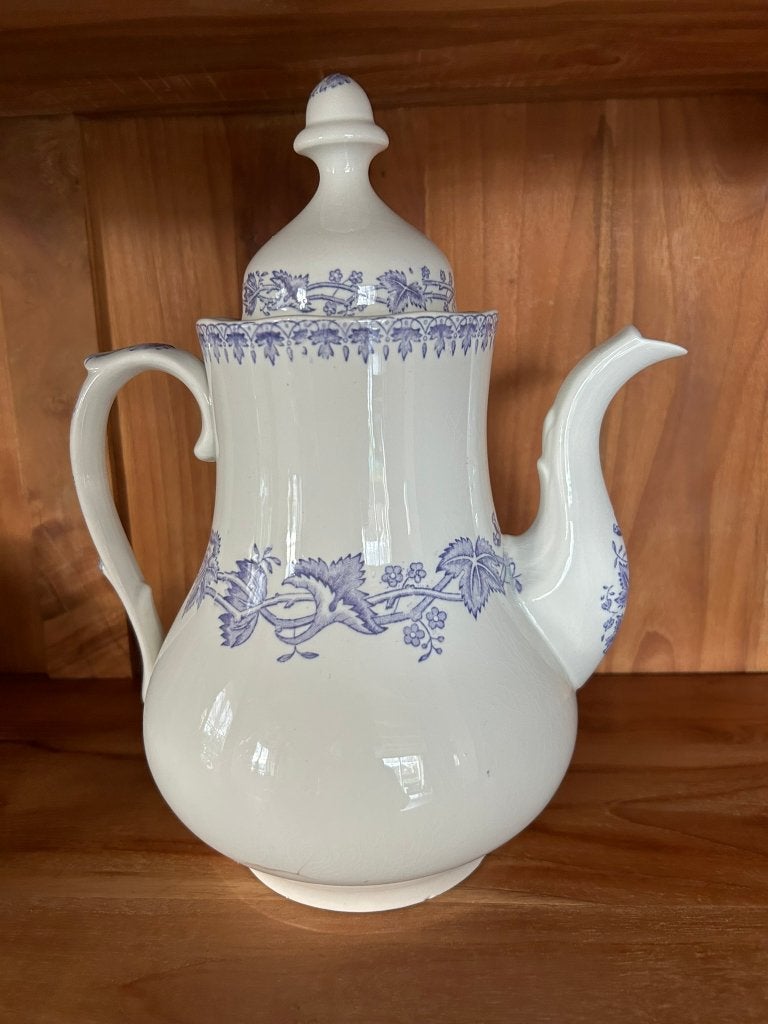Geranium lila/paars koffiepot groot model, Ophalen of Verzenden