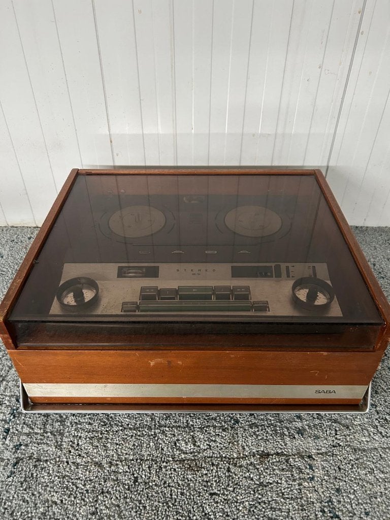 Saba 305-SH bandopnemer jaren 60, Ophalen of Verzenden, Bandrecorder, Met stofkap
