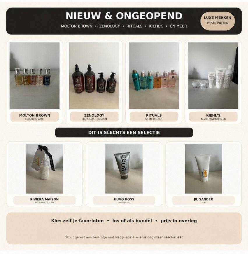 Kiehl’s, Zenology, Molton Brown, Rituals, Riviera Maison etc, Ophalen of Verzenden, Nieuw, Bad & Douche