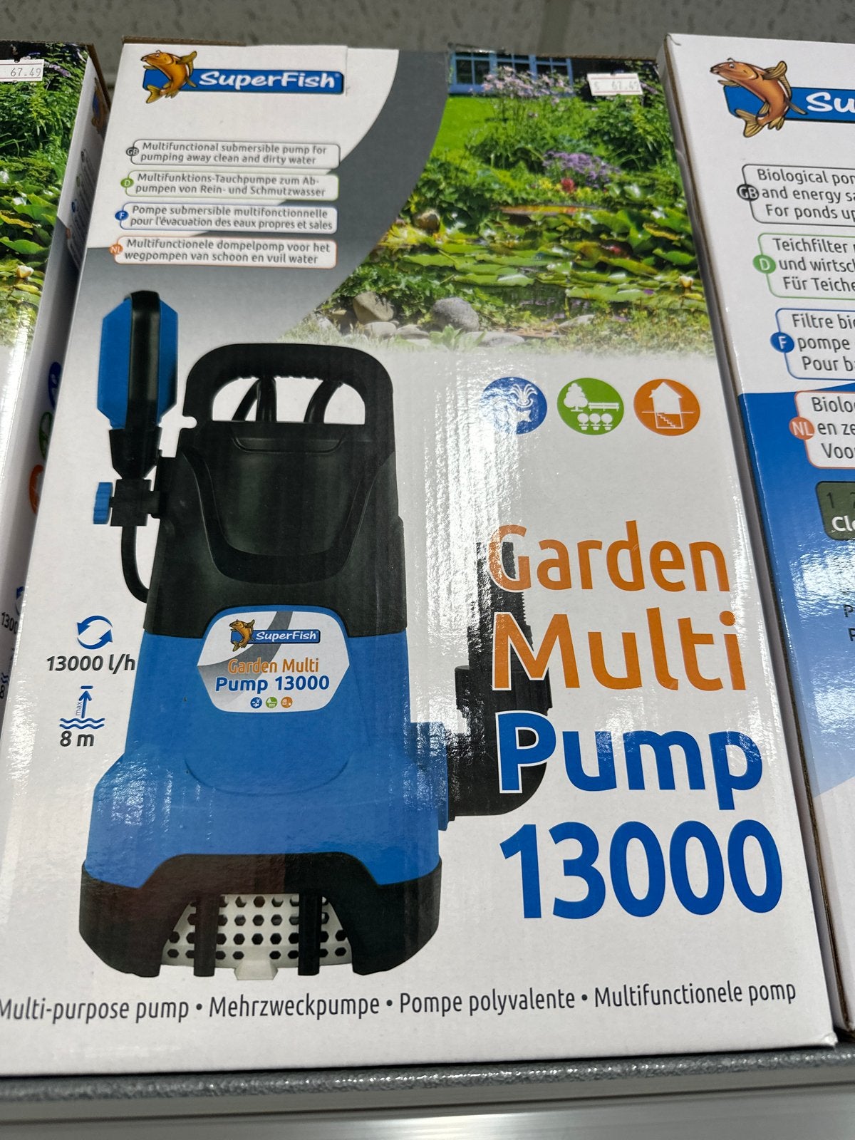 SuperFish Garden Multi Pomp 13000 - Multifunctioneel, Ophalen, Nieuw, Elektrisch, Dompelpomp