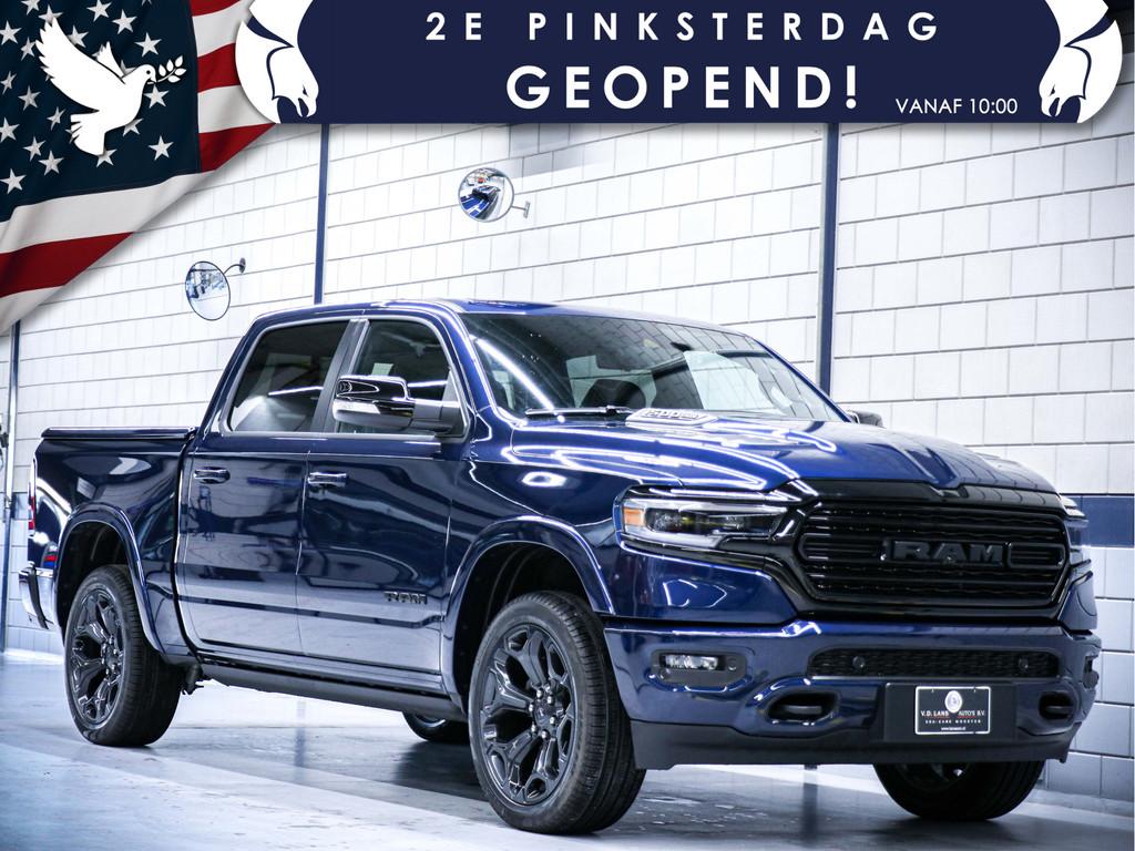 Dodge Ram 1500 Crew Cab Limited Night Edition | Luchtvering, Auto's, Automaat, Gebruikt, Blauw, Metallic lak