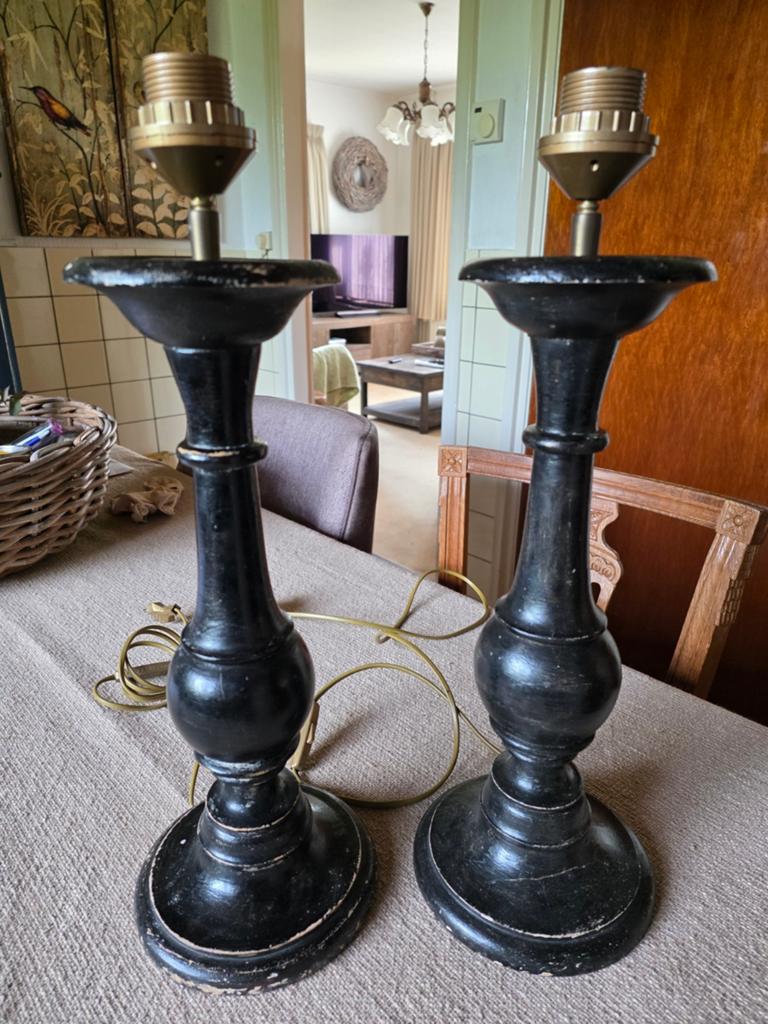 2x landelijke balusterlamp, Antiek en Kunst, Ophalen of Verzenden