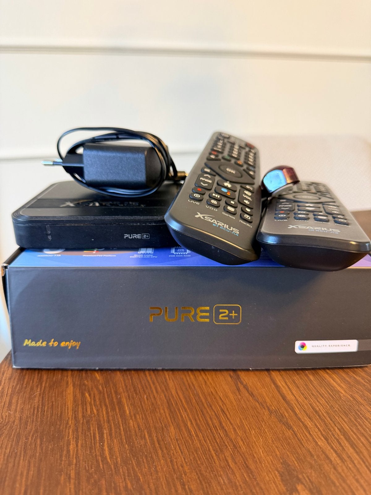 Xsarius Pure 2+ Android TV Box compleet! Voor IPTV!, Ophalen of Verzenden, Zo goed als nieuw, HDMI, Zonder harde schijf