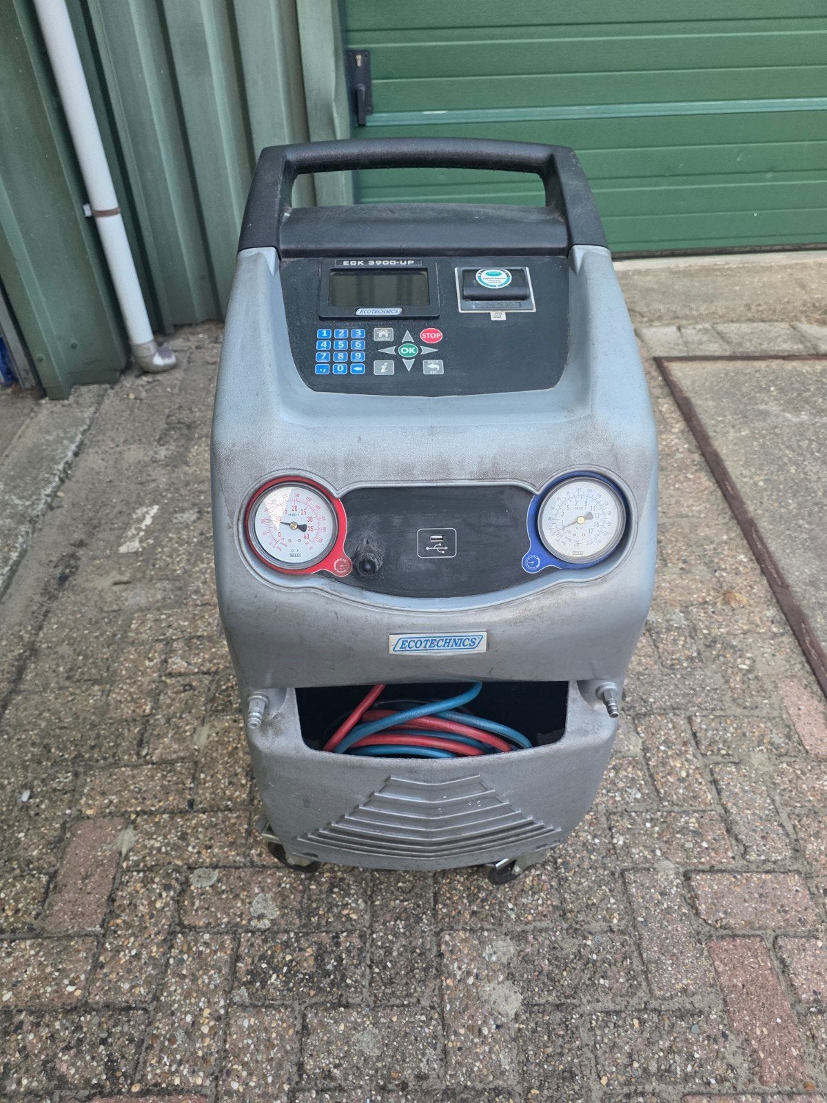 Ecotechnics R134a Volautomatische Aircomachine met Printer, Ophalen of Verzenden, Zo goed als nieuw