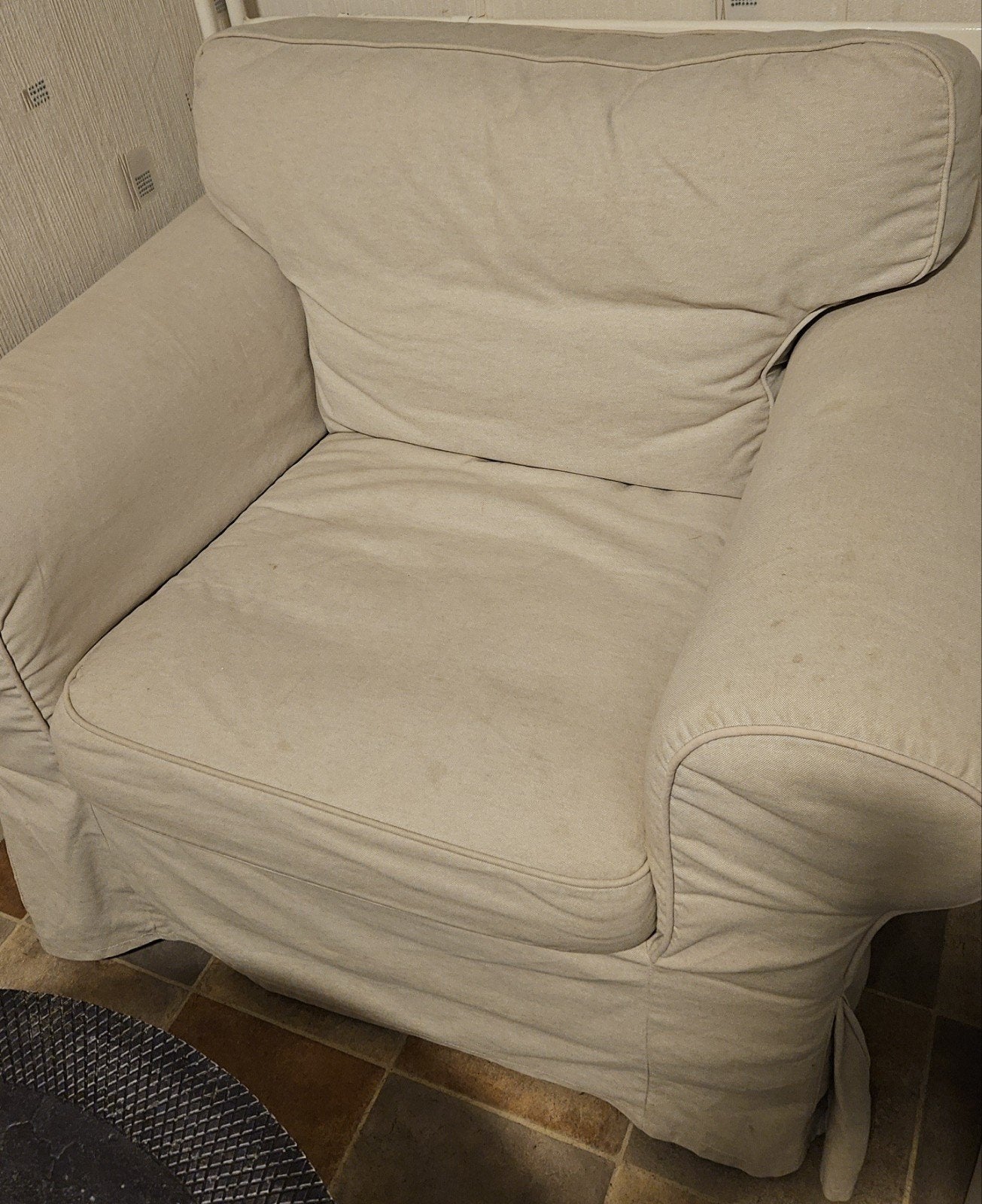 IKEA Ektorp fauteuil, Gebruikt, Eenpersoons, 75 tot 100 cm, Ophalen of Verzenden
