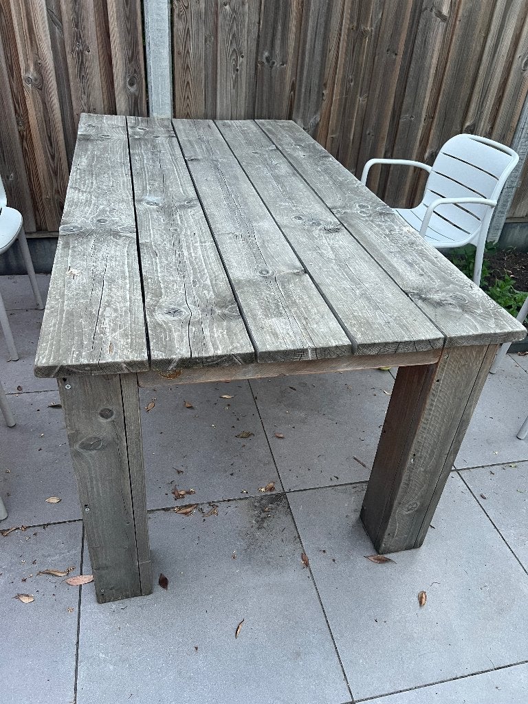 Tuintafel, Ophalen, Gebruikt, Rechthoekig, Hout