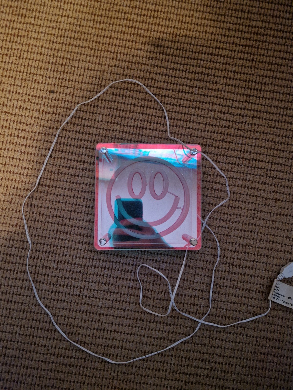 Smiley Neon LED Licht - RGB, Ophalen, Overige merken, Kunststof, Meerkleurig