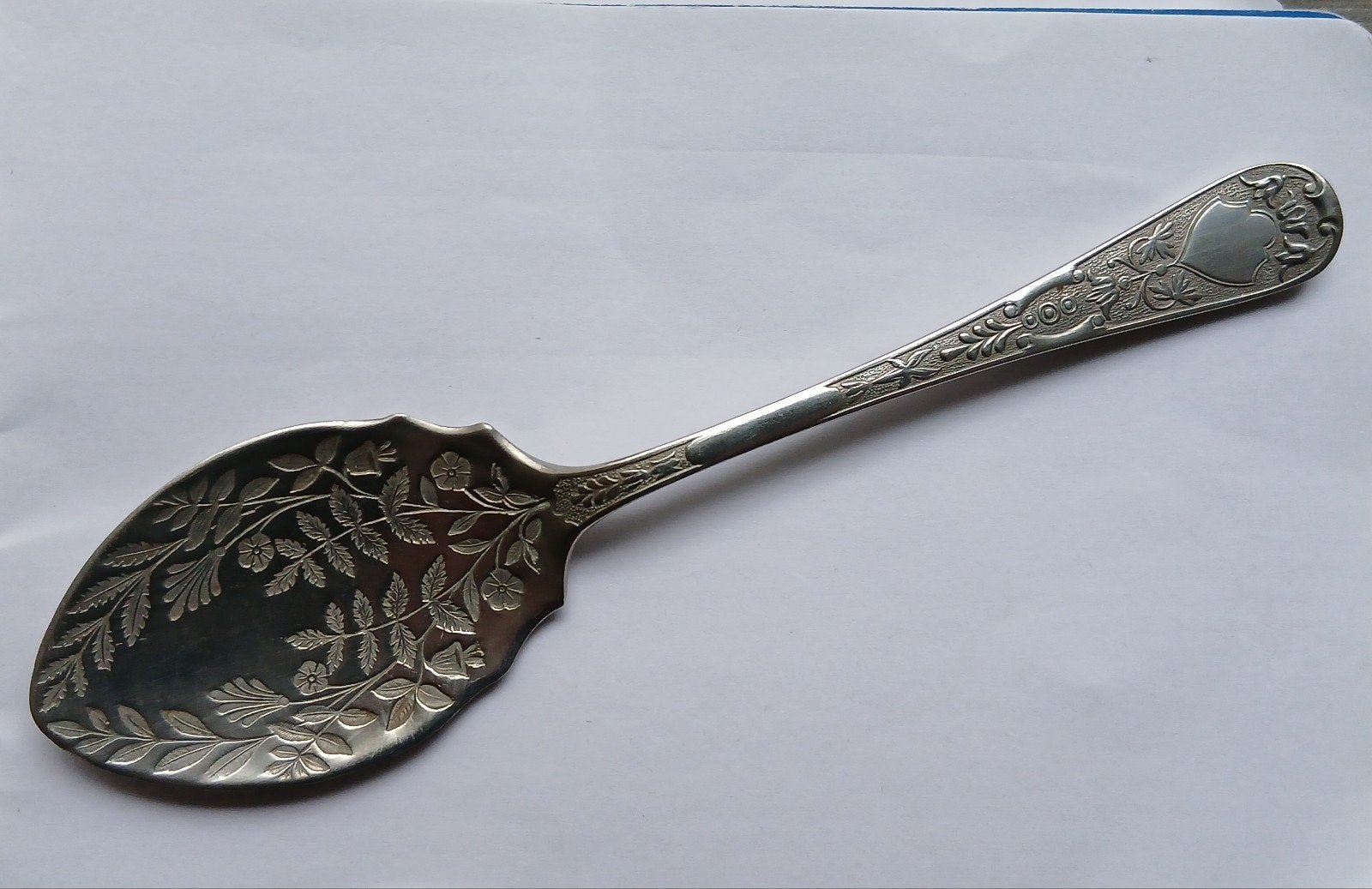 Verzilverde lepel John Nodder&Sons Sheffield, Antiek en Kunst, Antiek | Goud en Zilver, Ophalen of Verzenden, Zilver