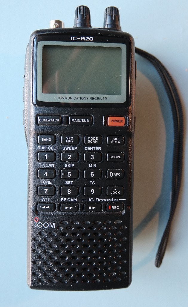 Icom R20 wideband receiver (verkocht als defect, zie adv), Telecommunicatie, Ophalen of Verzenden, Niet werkend, Ontvanger