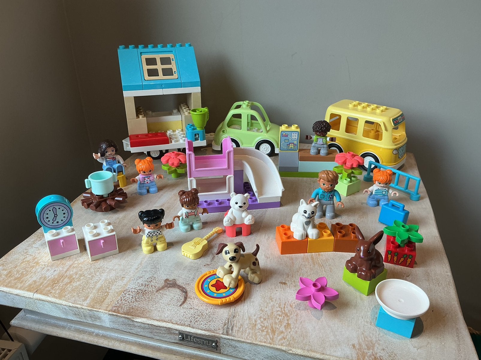 4 Lego Duplo Sets 10986 + 10988 + 10926 en 109838, Ophalen of Verzenden, Zo goed als nieuw, Complete set, Duplo