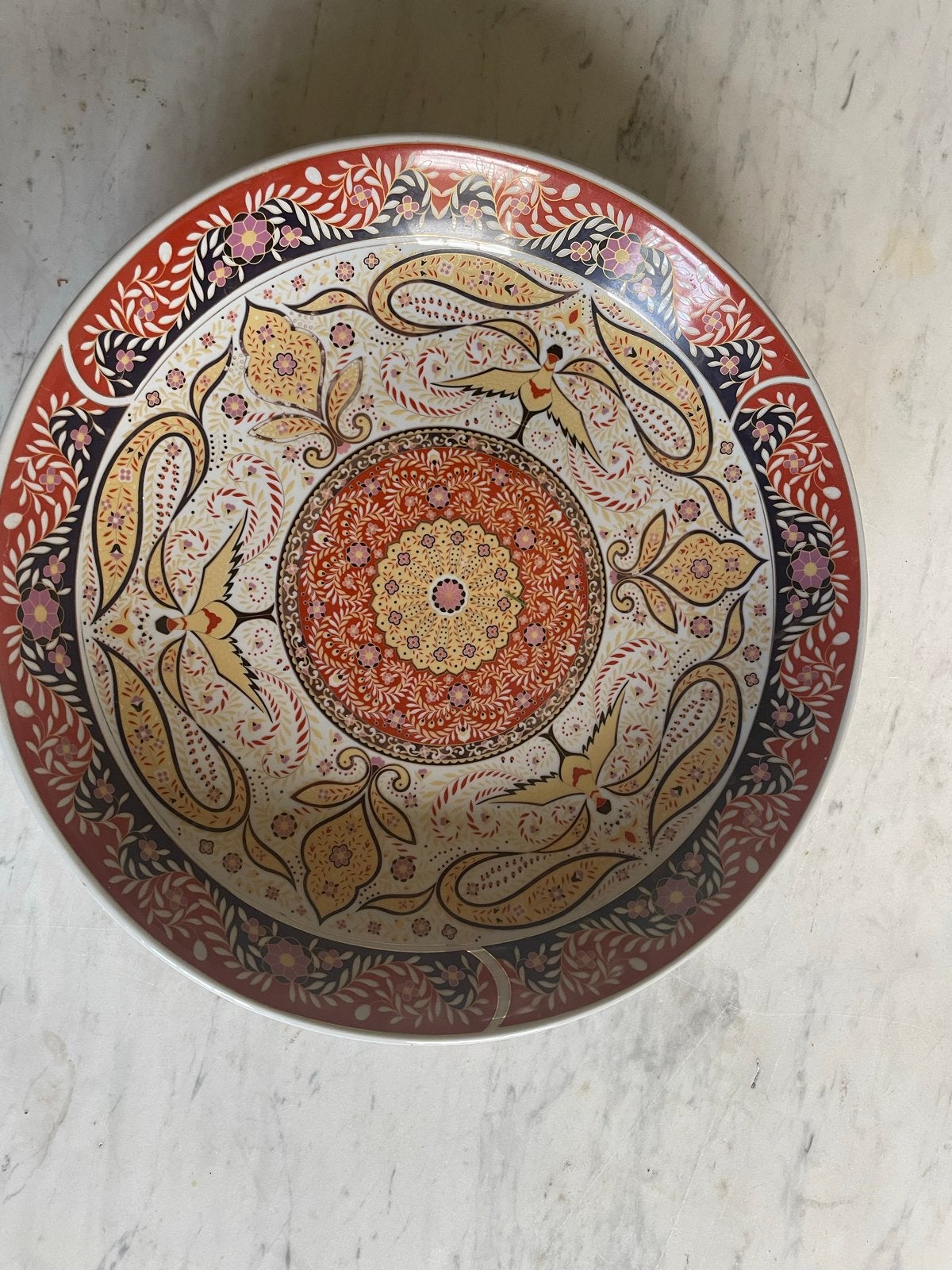 Origineel Marokkaans Taous Bord - Pauwenmotief - 36 cm, Antiek en Kunst, Ophalen