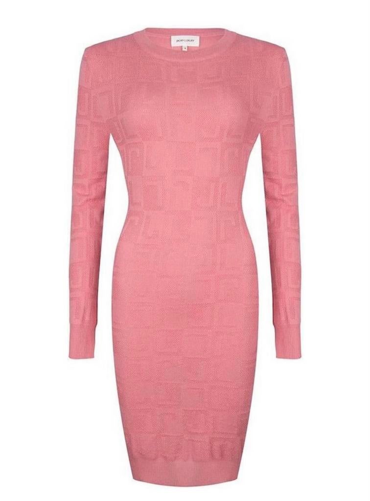 Nieuw Jacky Luxury jurk roze met JL print maat L m 38 40, Maat 38/40 (M), Nieuw, Ophalen of Verzenden, Roze