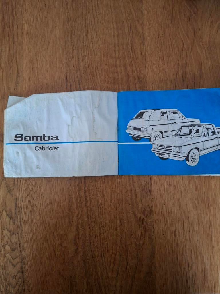 Talbot Samba Cabriolet instructieboekje, Ophalen of Verzenden
