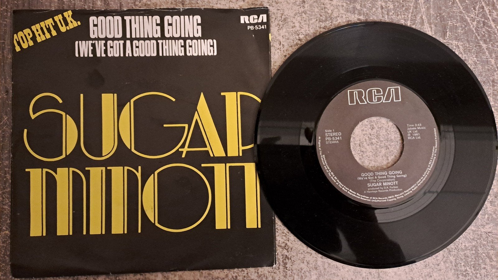 Sugar minott  - good thing going, Gebruikt, 7 inch, Pop, Fotohoes