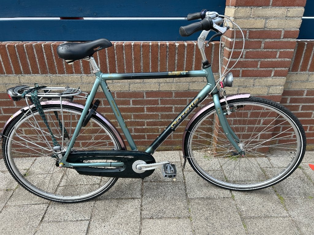 herenfiets gazelle orange 28 inch frame 61 cm 7 versn., Fietsen en Brommers, Ophalen, Gebruikt, Velgrem, Versnellingen