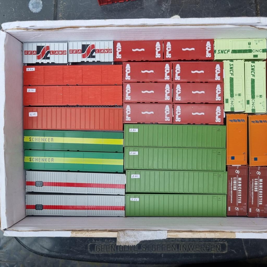 CONHTAINERS DIVERS 1:87-H0, Ophalen of Verzenden, Zo goed als nieuw, Overige merken
