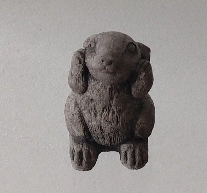 konijn beeldje beton, volgnr 40, Verzamelen, Ophalen of Verzenden, Zo goed als nieuw, Dier