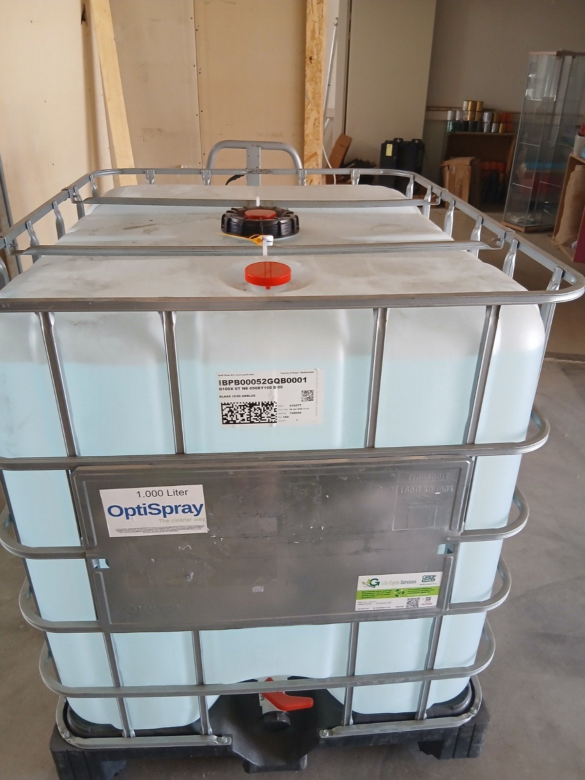 OptiSpray 1000 liter IBC - Verzegeld, Ophalen of Verzenden