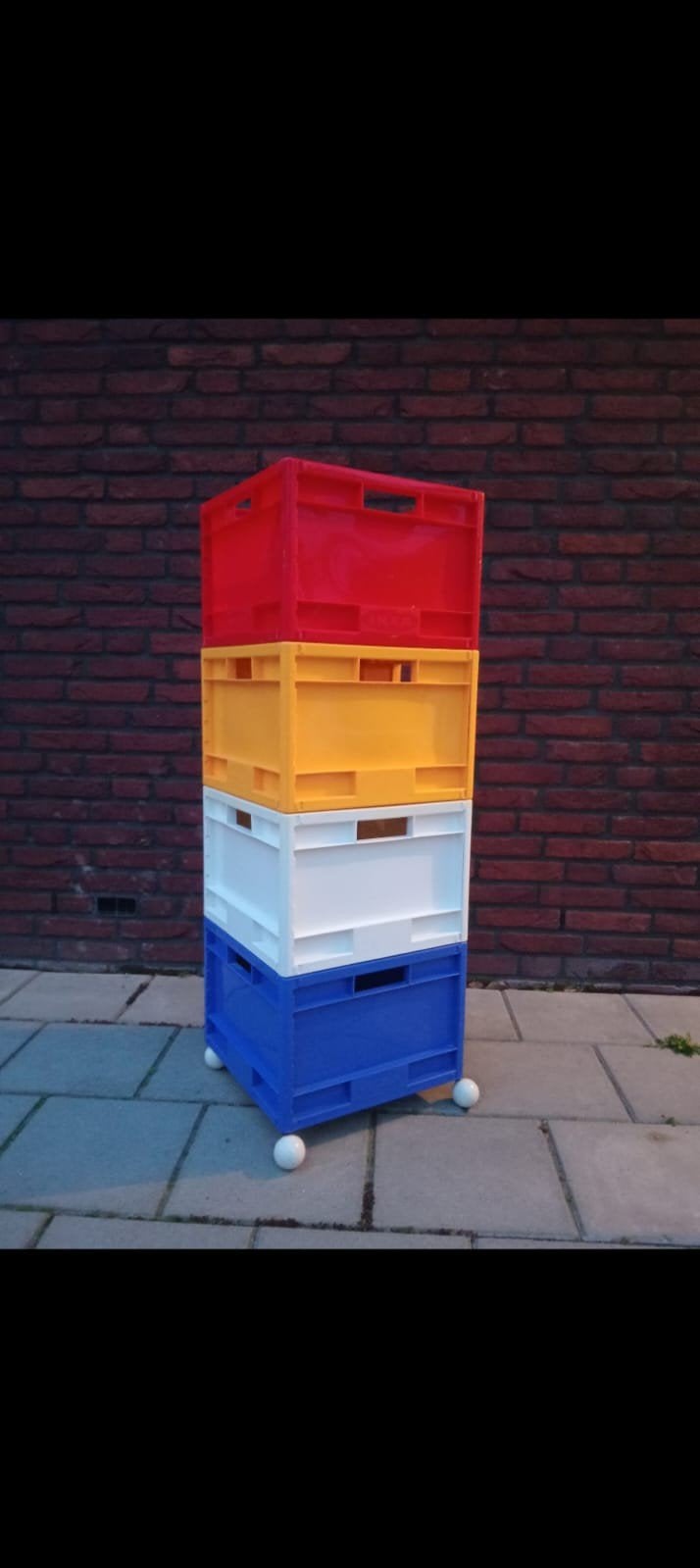 vintage ikea mård kratjes, Ophalen, Gebruikt, 40 tot 60 cm, 50 tot 75 cm