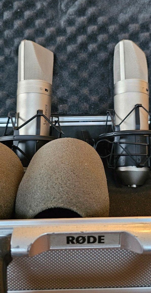 Rode NT2 condensator microfoon 2stuk, Muziek en Instrumenten, Ophalen of Verzenden, Zo goed als nieuw, Studiomicrofoon