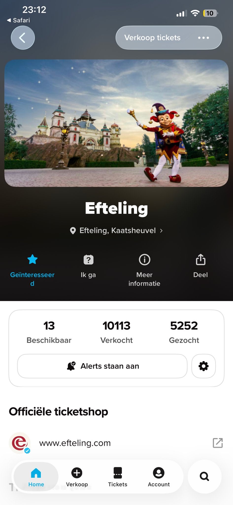 Gezocht 5 efteling tickets of vriendentickets, Drie personen of meer, Ticket of Toegangskaart