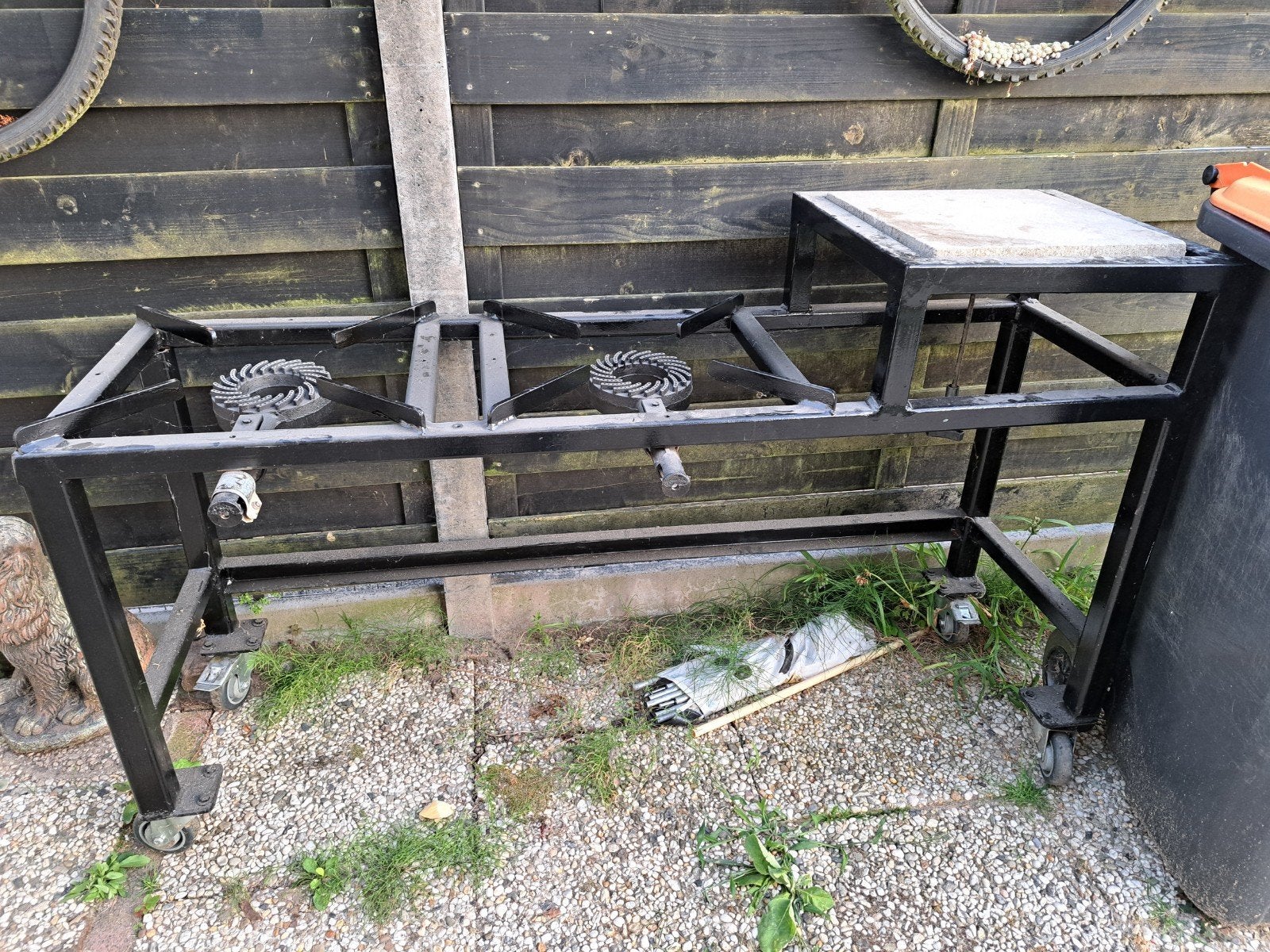 buiten keuken, Ophalen