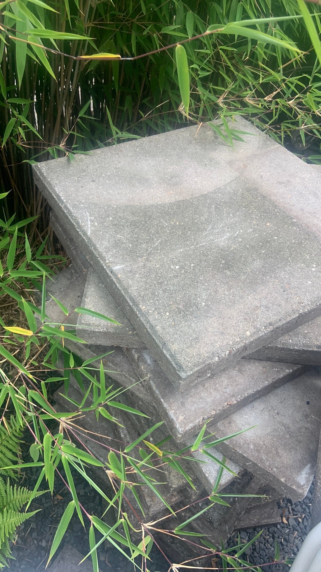 6 terrastegels 50x50 cm GRATIS afhalen, Tuin en Terras, Tegels en Klinkers, Ophalen, Gebruikt, Minder dan 5 m², Beton